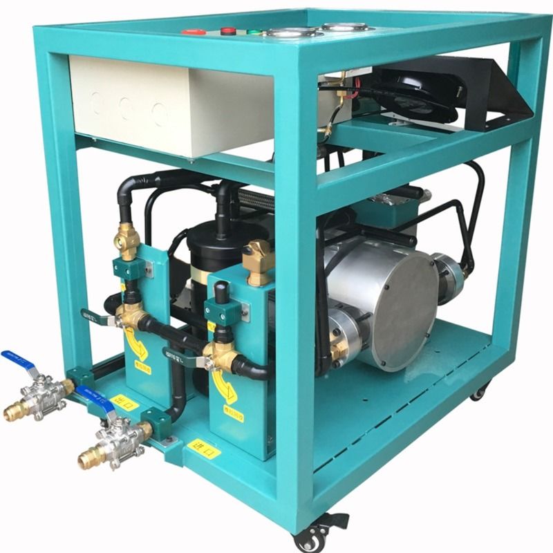 Low Pressure Chiller Maintenance R123 R245fa R514a Refrigerant Recovery Vacuum Charging Machine For Sale