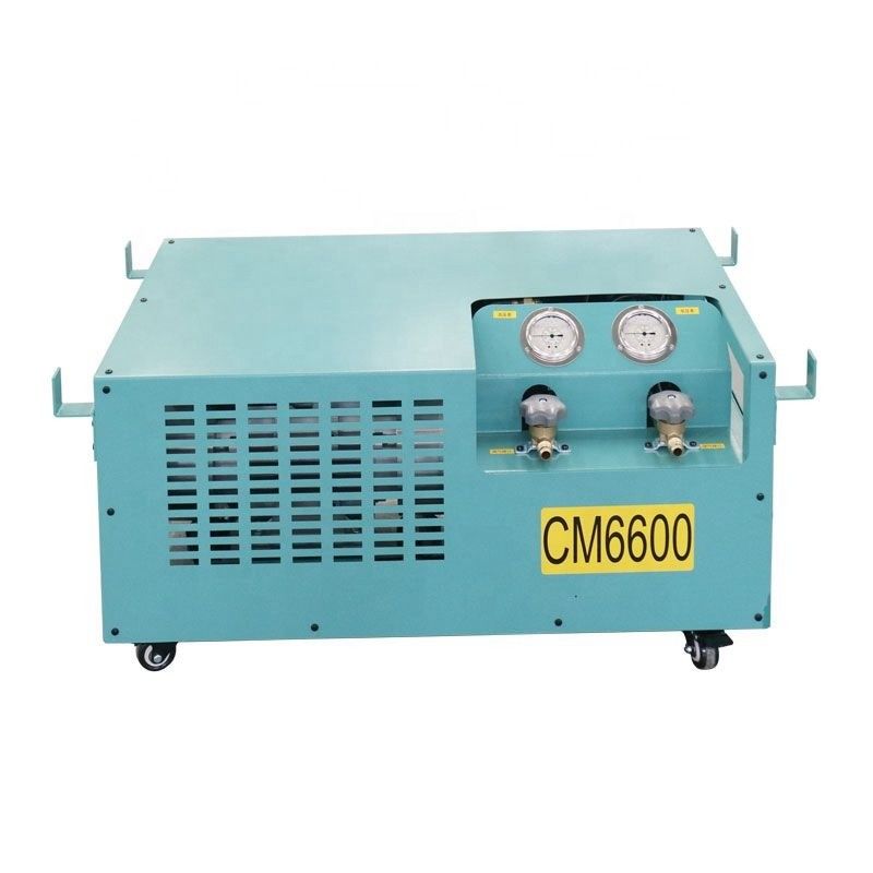 2HP HVAC Refrigerant Recovery Pump Machine Air Conditioner Refrigerant Recovery Charging R134a R410a Ac Recharge Machine