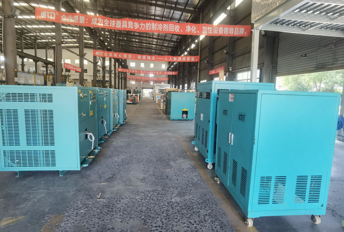 R32 R134a refrigerant vapor recovery charging machine ac charging equipment explosion proof recovery pump