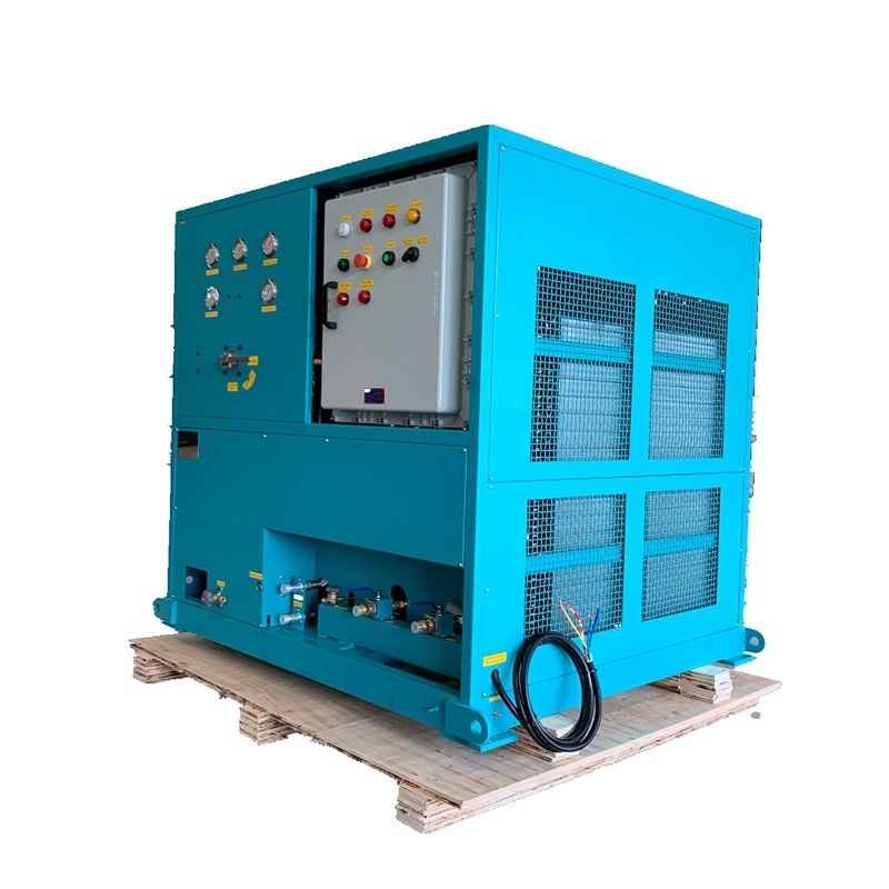 refrigerant ISO tank gas recovery machine 25hp oil less refrigerant recovery unit gas charging station