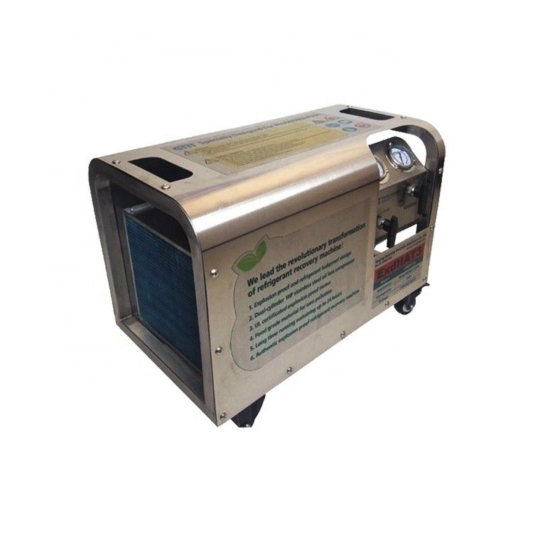 dual cylinder full oil less R290 explosion proof refrigerant recovery pump gas recovery charging machine