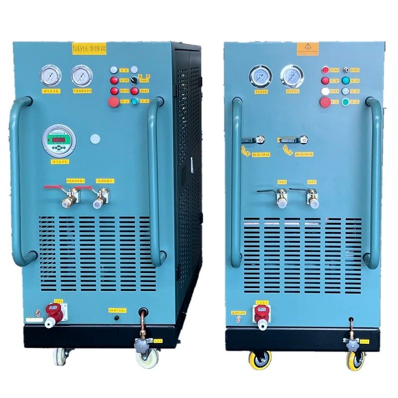 5HP Refrigerant Gas Recycling Recovery Machine R134a R22 Gas Charging Machine Ac Filling Equipment
