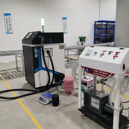 R410a R134a Gas Charging Equipment auto refrigerant Filling Machine